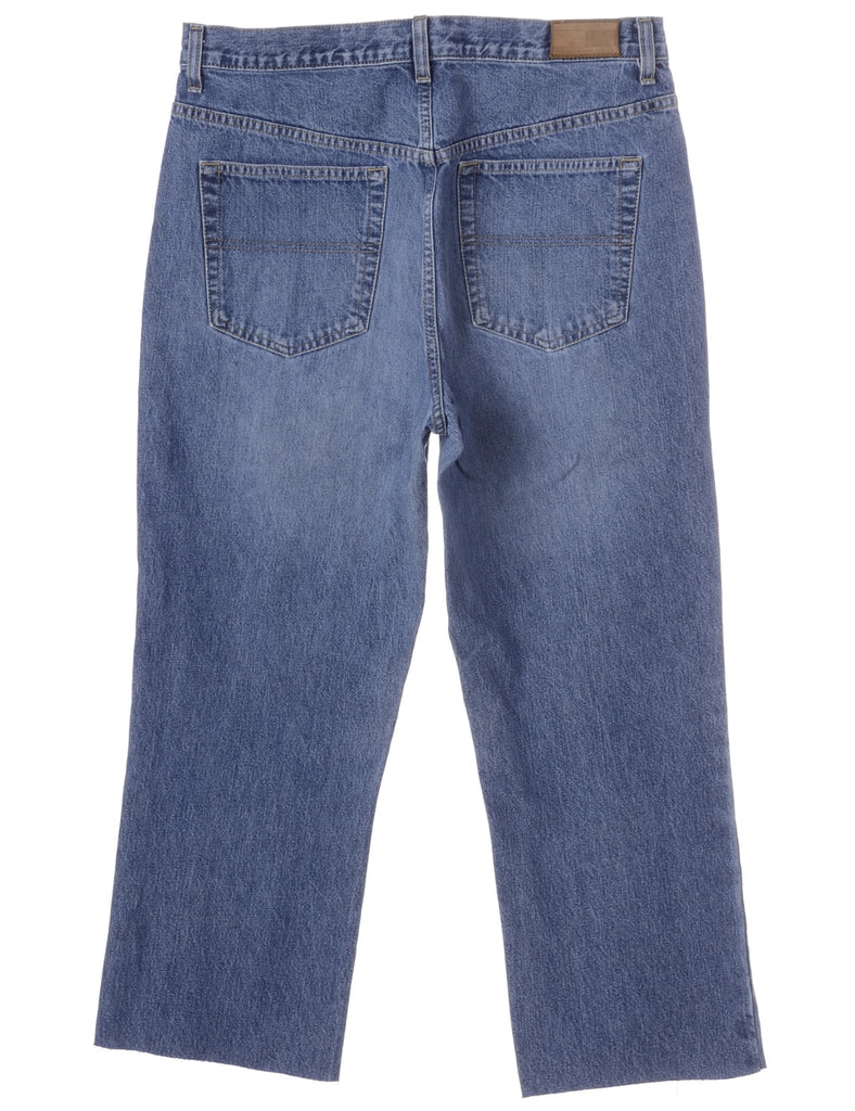 Beyond Retro Label Label Carly Denim Cropped Frayed Jeans