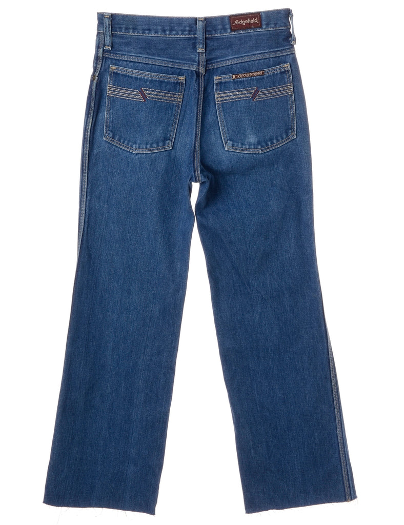 Beyond Retro Label Label Carly Denim Cropped Frayed Jeans