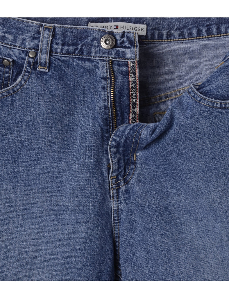 Beyond Retro Label Label Carly Denim Cropped Frayed Jeans