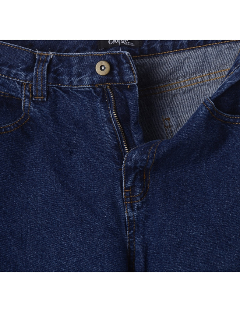 Beyond Retro Label Label Carly Denim Cropped Frayed Jeans