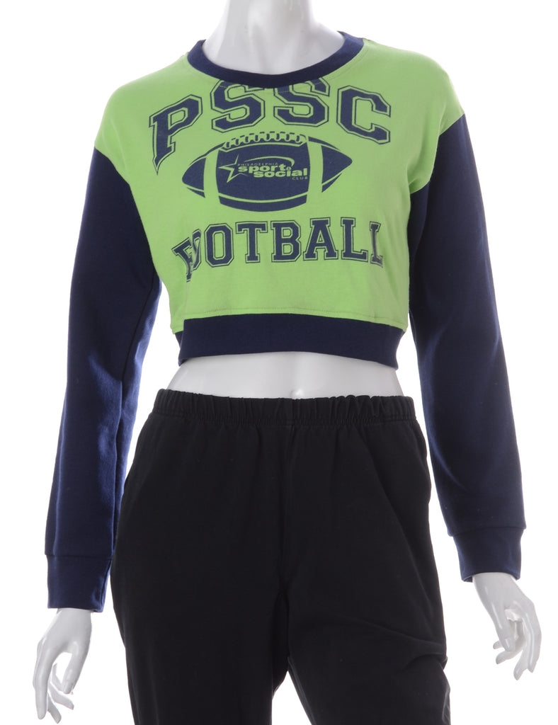 Beyond Retro Label Label Caroline Cropped Sports T-shirt Front Sweatshirt