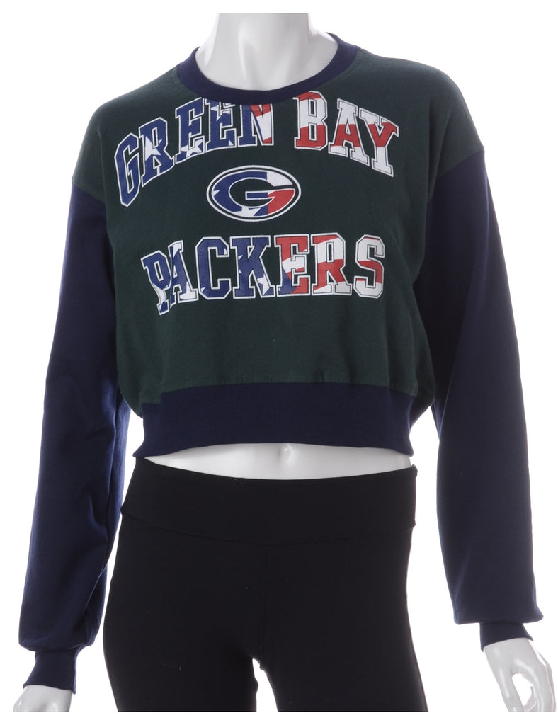 Beyond Retro Label Label Caroline Cropped Sports T-shirt Front Sweatshirt
