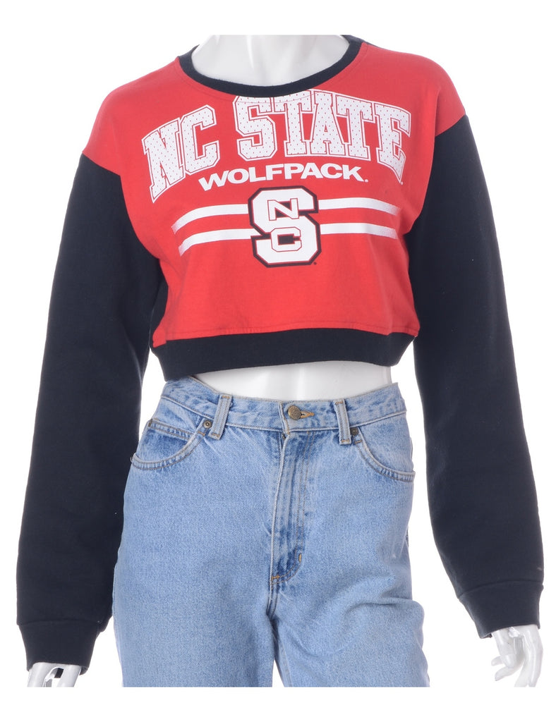 Beyond Retro Label Label Caroline Cropped Sports T-shirt Front Sweatshirt