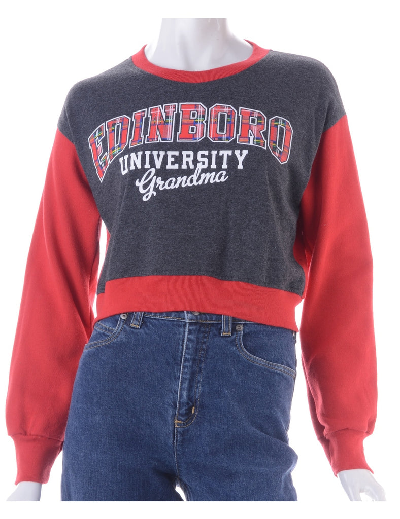 Beyond Retro Label Label Caroline Cropped Sports T-shirt Front Sweatshirt
