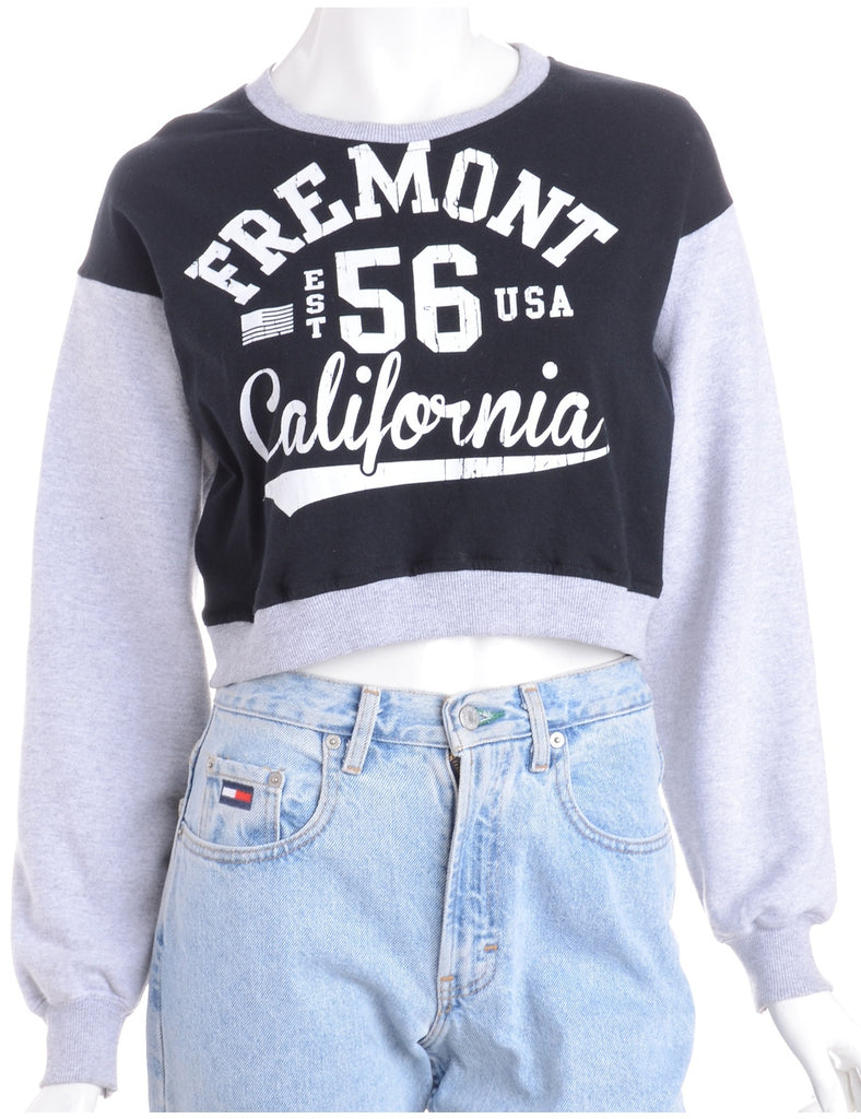 Beyond Retro Label Label Caroline Cropped Sports T-shirt Front Sweatshirt