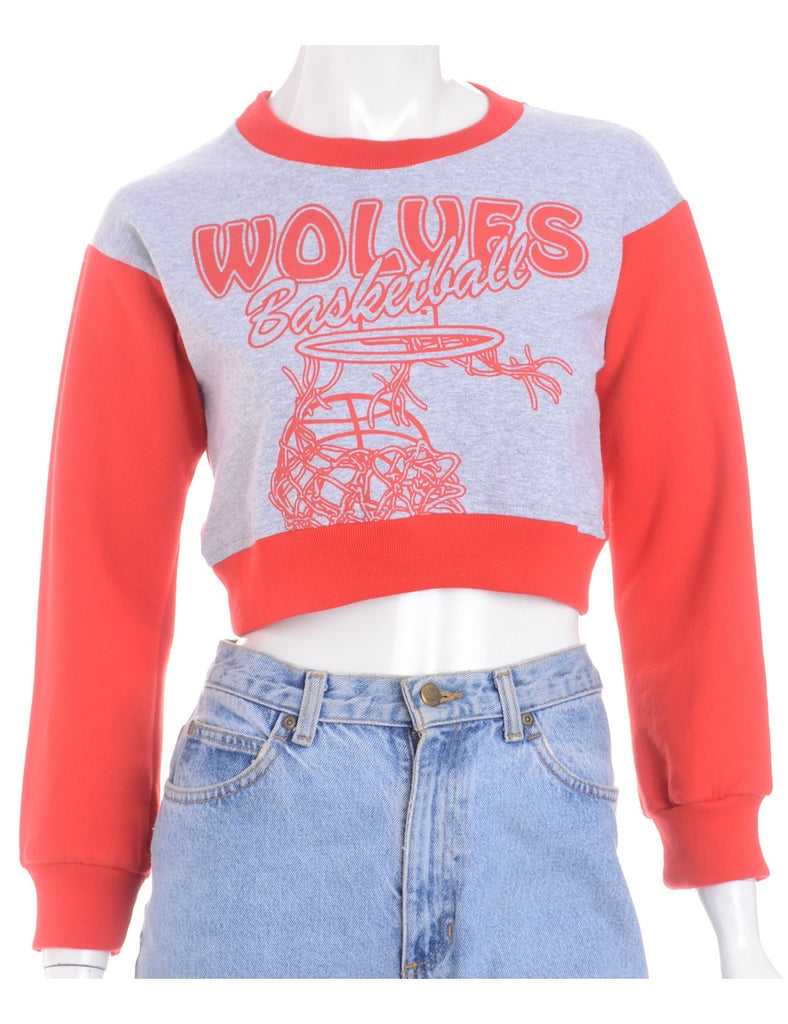 Beyond Retro Label Label Caroline Cropped Sports T-shirt Front Sweatshirt