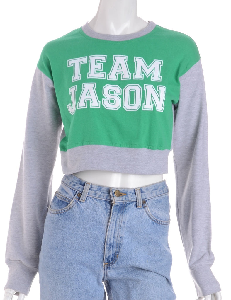 Beyond Retro Label Label Caroline Cropped Sports T-shirt Front Sweatshirt