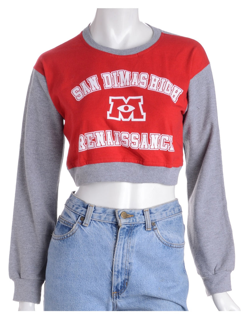Beyond Retro Label Label Caroline Cropped Sports T-shirt Front Sweatshirt