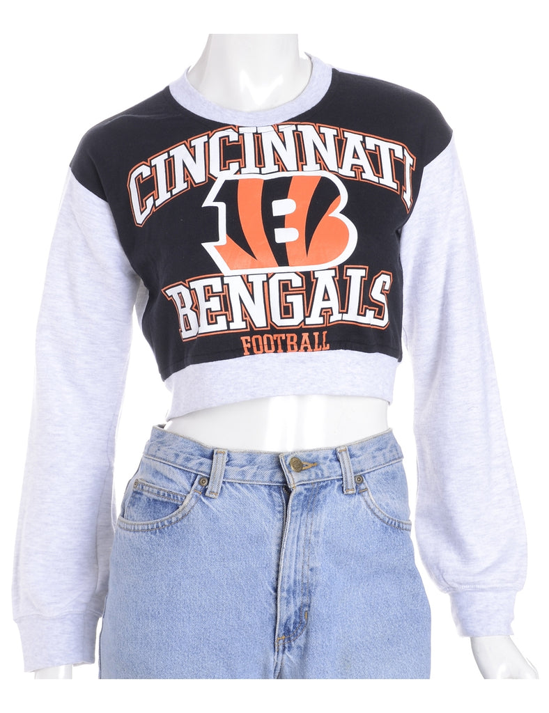 Beyond Retro Label Label Caroline Cropped Sports T-shirt Front Sweatshirt