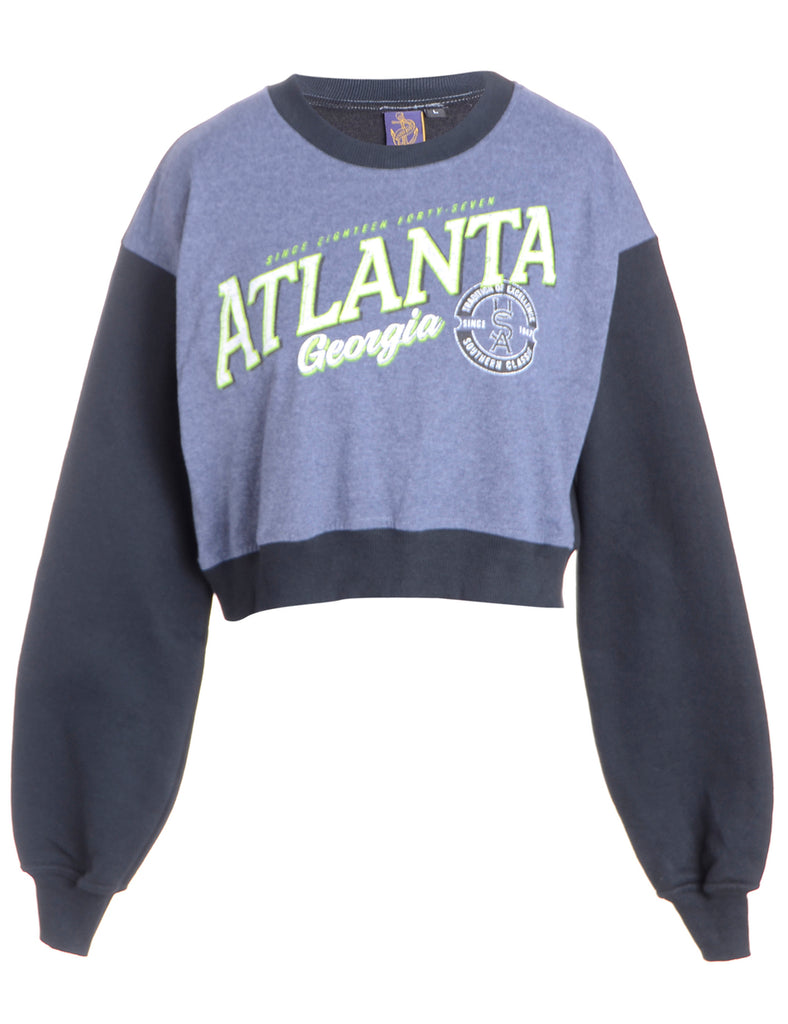 Beyond Retro Label Label Caroline Cropped Sports T-shirt Front Sweatshirt