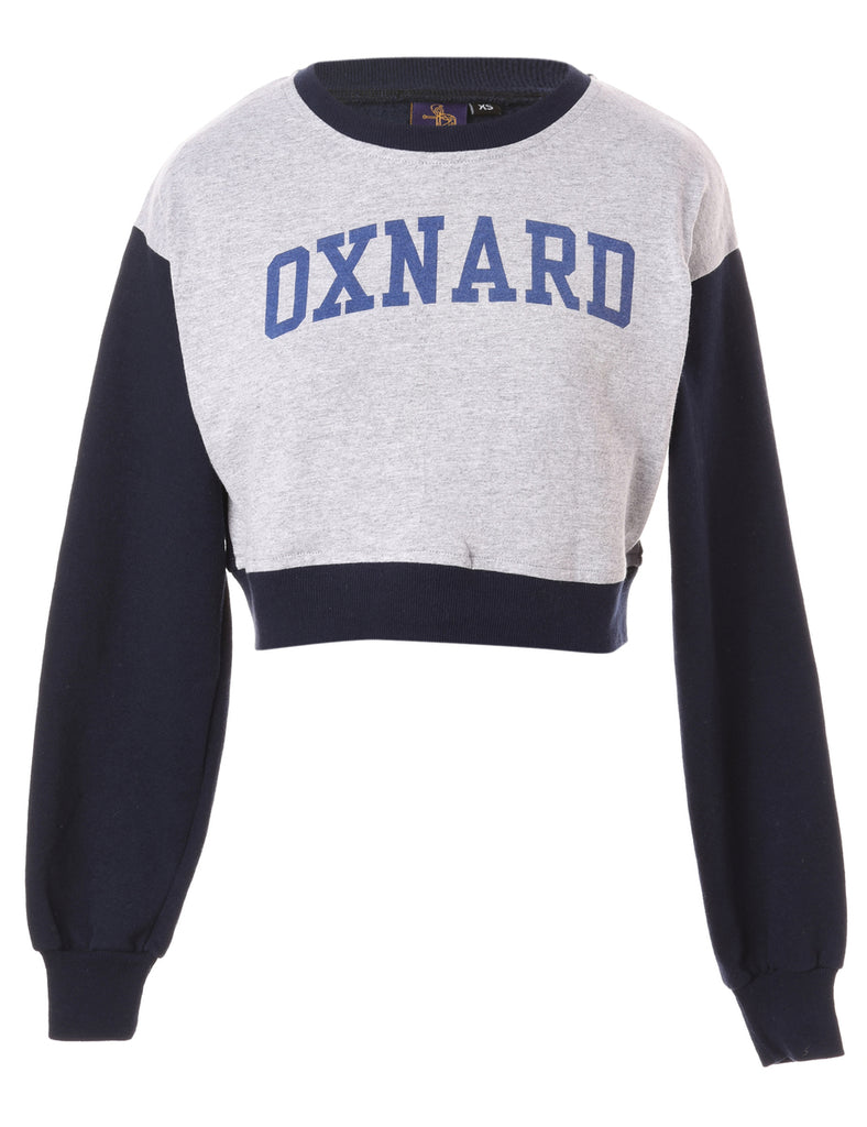 Beyond Retro Label Label Caroline Cropped Sports T-shirt Front Sweatshirt
