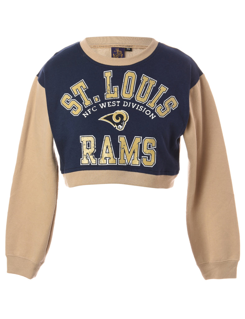 Beyond Retro Label Label Caroline Cropped Sports T-shirt Front Sweatshirt
