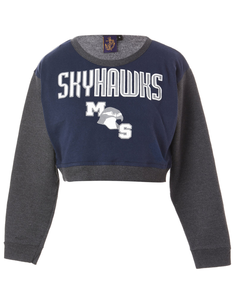 Beyond Retro Label Label Caroline Cropped Sports T-shirt Front Sweatshirt