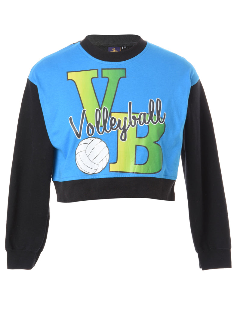 Beyond Retro Label Label Caroline Cropped Sports T-shirt Front Sweatshirt