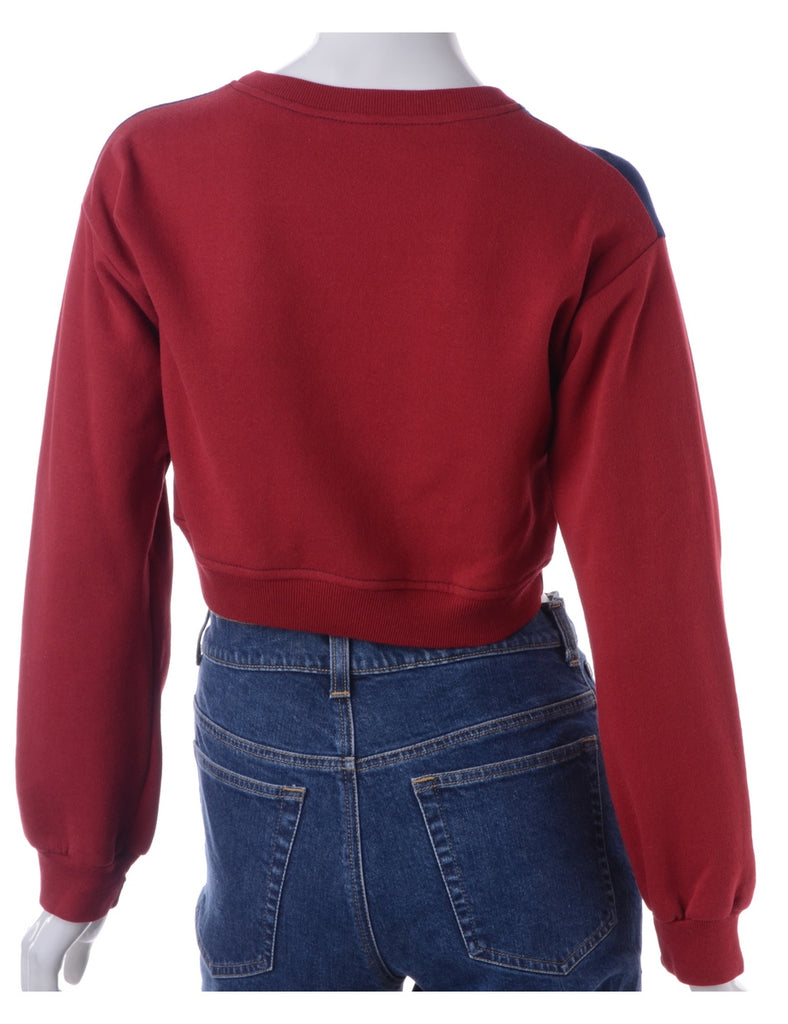 Beyond Retro Label Label Caroline Cropped Sports T-shirt Front Sweatshirt