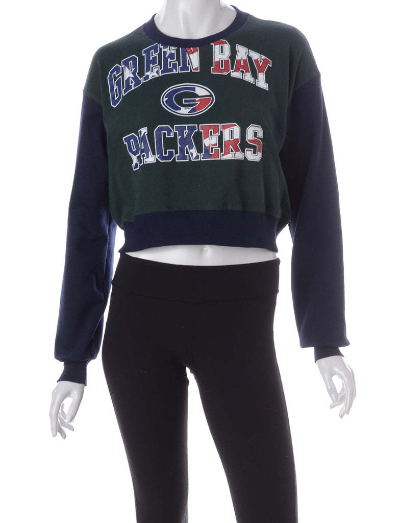 Beyond Retro Label Label Caroline Cropped Sports T-shirt Front Sweatshirt