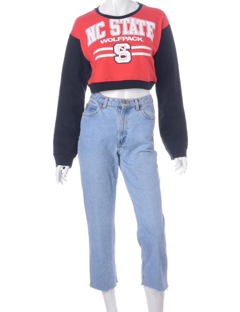 Beyond Retro Label Label Caroline Cropped Sports T-shirt Front Sweatshirt