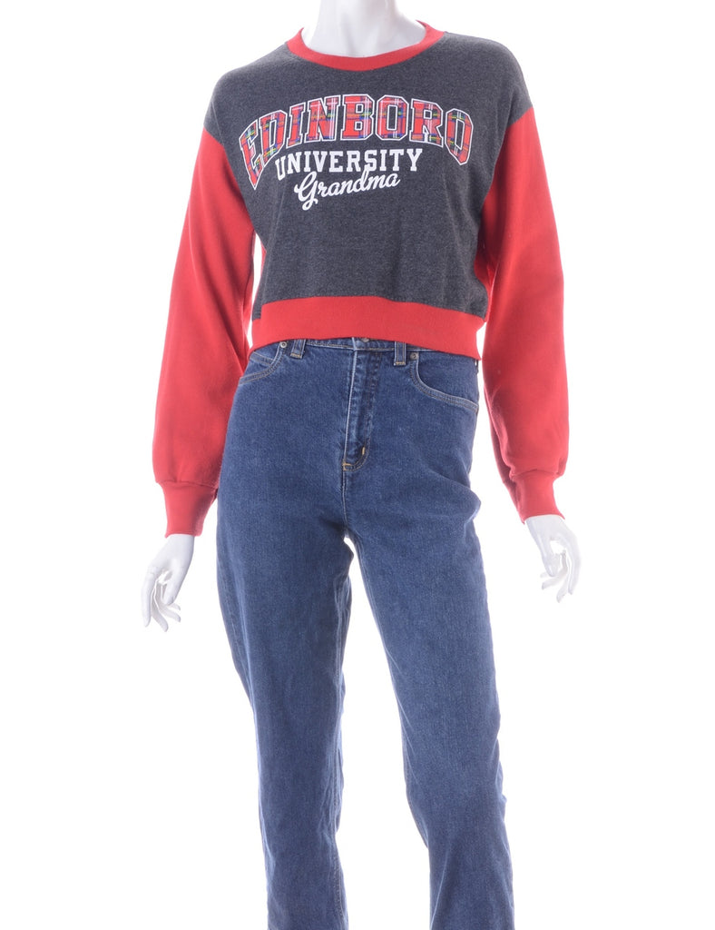 Beyond Retro Label Label Caroline Cropped Sports T-shirt Front Sweatshirt