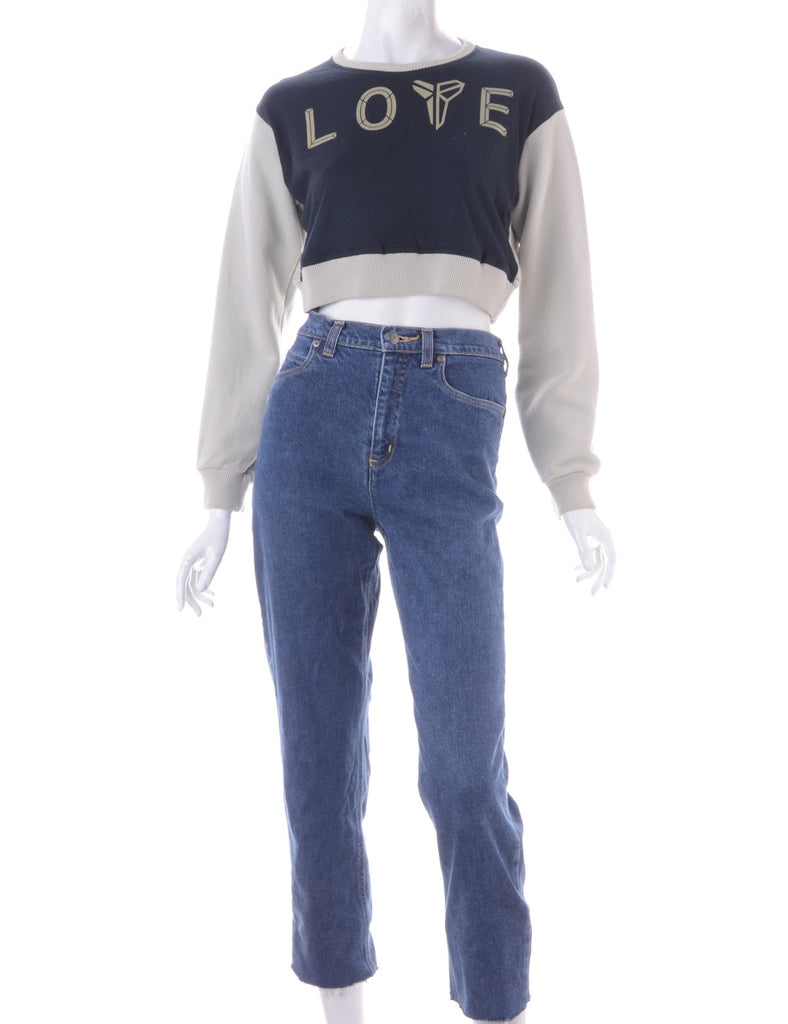 Beyond Retro Label Label Caroline Cropped Sports T-shirt Front Sweatshirt