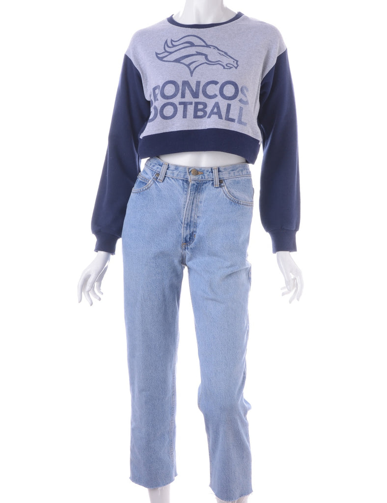 Beyond Retro Label Label Caroline Cropped Sports T-shirt Front Sweatshirt