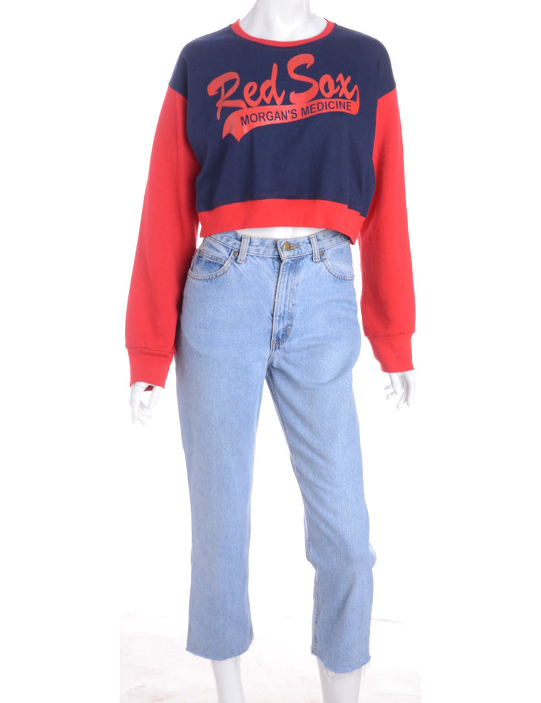 Beyond Retro Label Label Caroline Cropped Sports T-shirt Front Sweatshirt