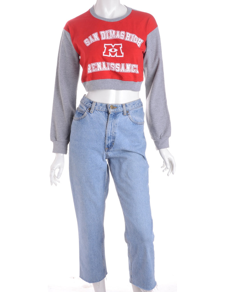 Beyond Retro Label Label Caroline Cropped Sports T-shirt Front Sweatshirt
