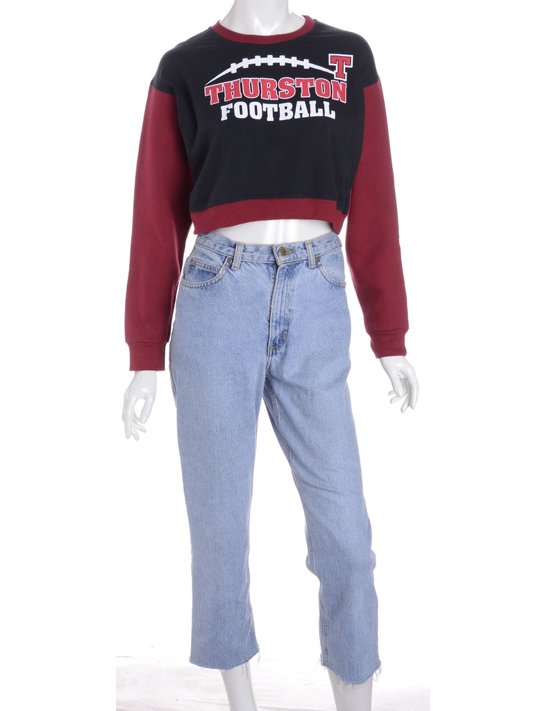 Beyond Retro Label Label Caroline Cropped Sports T-shirt Front Sweatshirt
