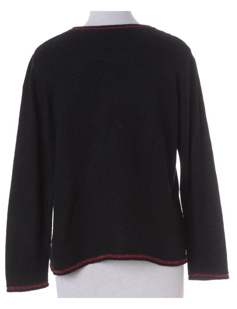 Beyond Retro Label Label Christmas Jumper With Bells