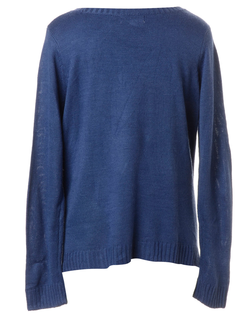 Beyond Retro Label Label Christmas Jumper With Bells