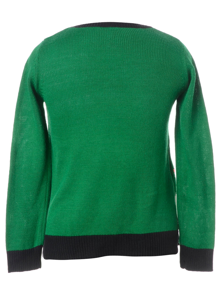 Beyond Retro Label Label Christmas Jumper With Bells
