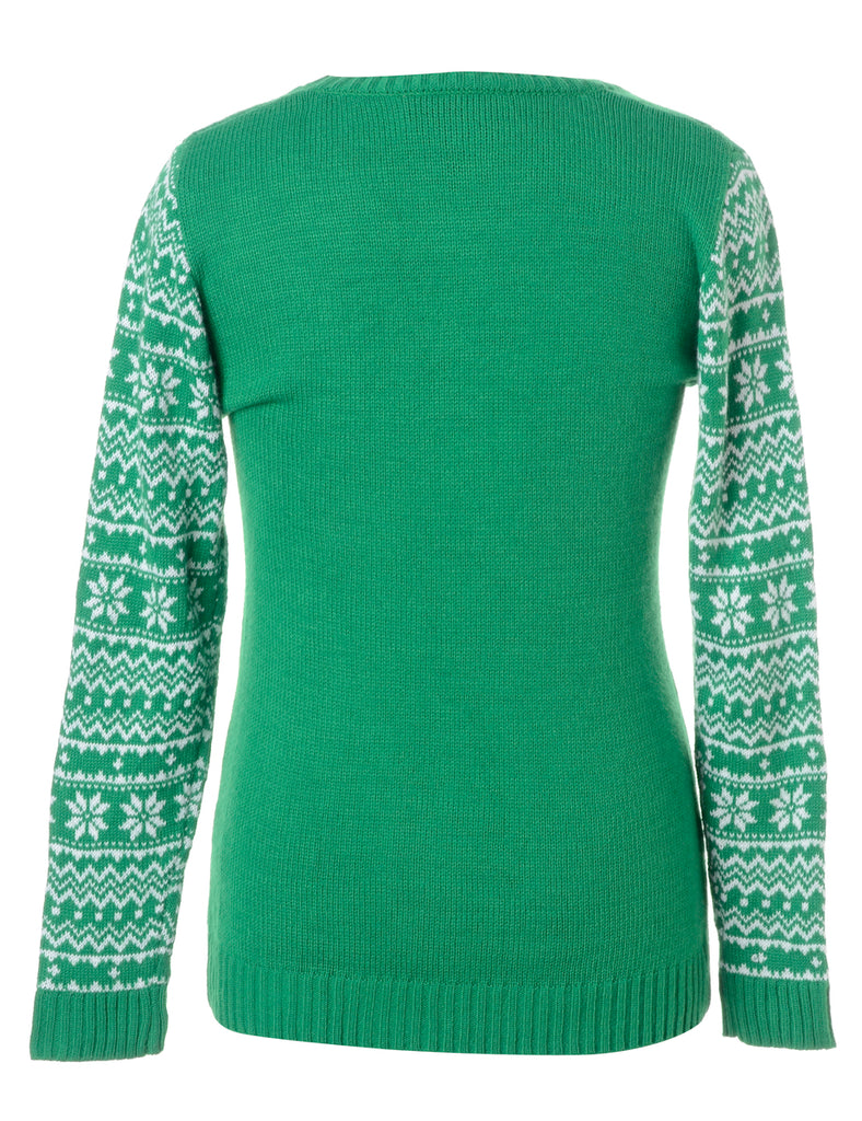 Beyond Retro Label Label Christmas Jumper With Bells