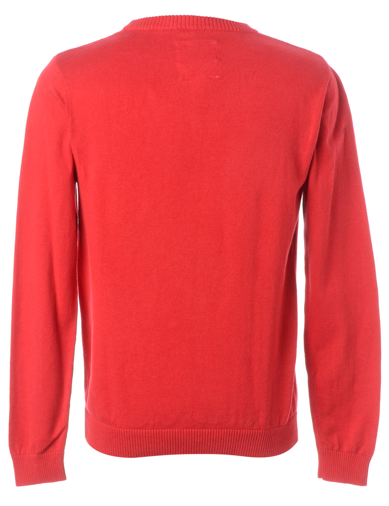 Beyond Retro Label Label Christmas Jumper With Bells