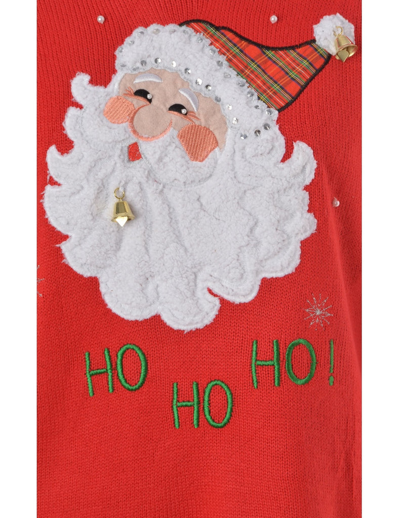 Beyond Retro Label Label Christmas Jumper With Bells