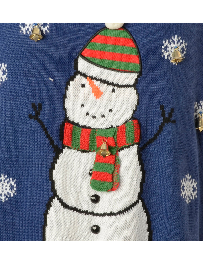 Beyond Retro Label Label Christmas Jumper With Bells