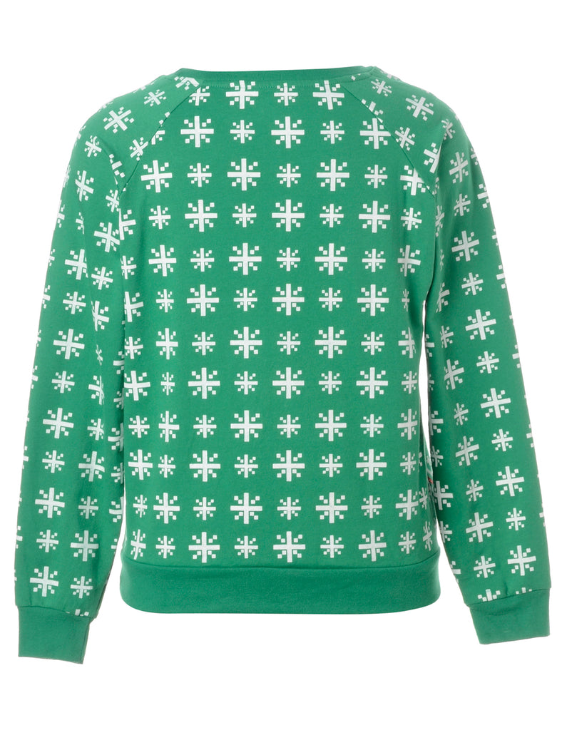 Beyond Retro Label Label Christmas Sweatshirt With Bells