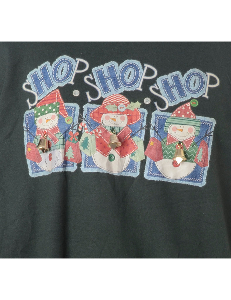 Beyond Retro Label Label Christmas Sweatshirt With Bells