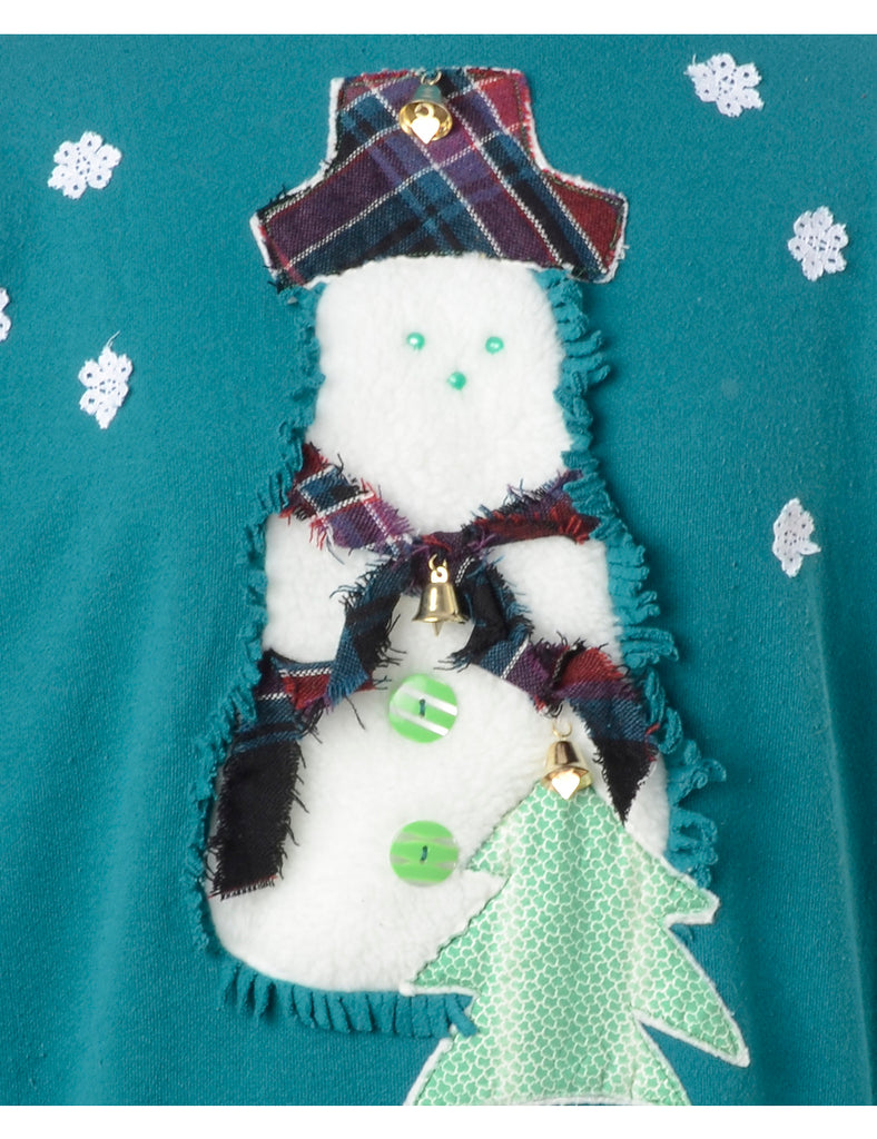Beyond Retro Label Label Christmas Sweatshirt With Bells