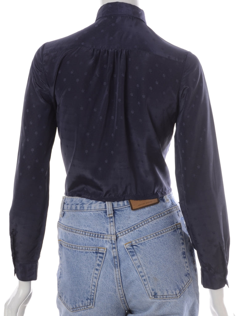 Beyond Retro Label Label Claire Cropped Long Sleeve Printed Shirt