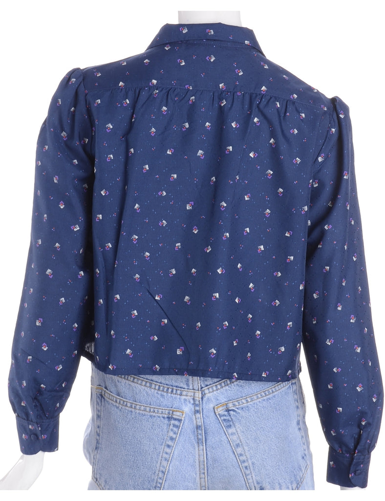 Beyond Retro Label Label Claire Cropped Long Sleeve Printed Shirt