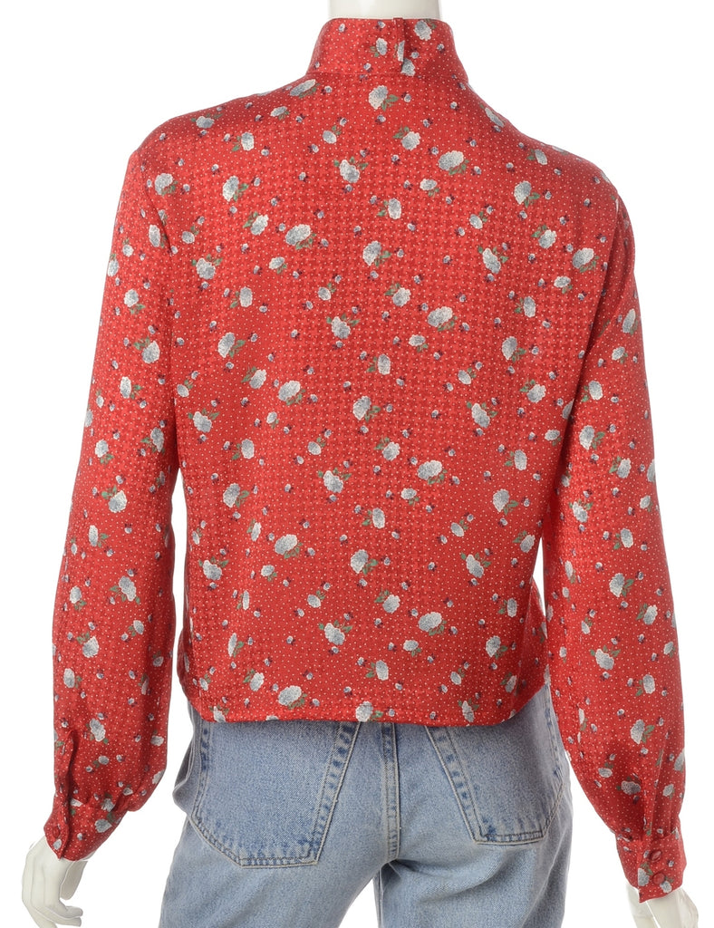 Beyond Retro Label Label Claire Cropped Long Sleeve Printed Shirt