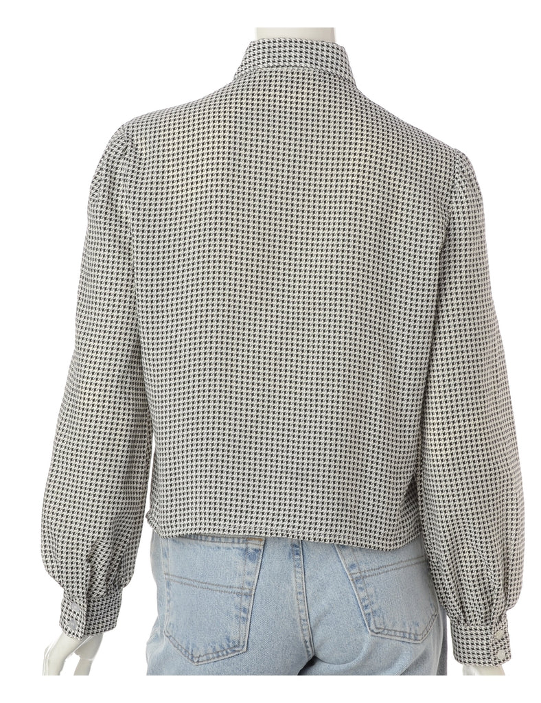 Beyond Retro Label Label Claire Cropped Long Sleeve Printed Shirt