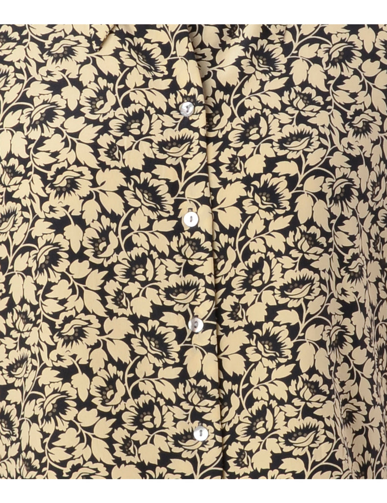 Beyond Retro Label Label Claire Cropped Long Sleeve Printed Shirt