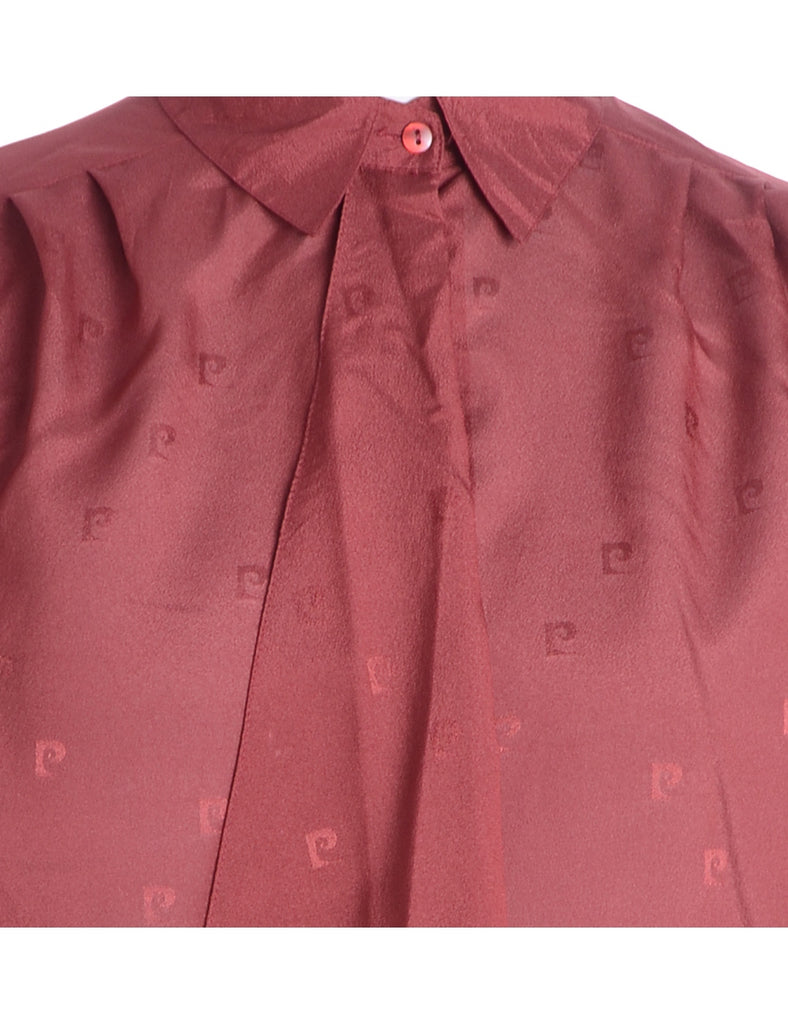 Beyond Retro Label Label Claire Cropped Long Sleeve Printed Shirt