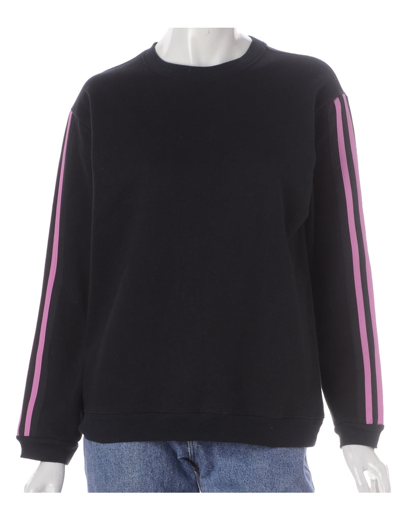 Beyond Retro Label Label Corey Branded Stripe Sleeve Sweatshirt