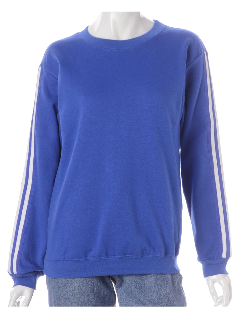 Beyond Retro Label Label Corey Branded Stripe Sleeve Sweatshirt