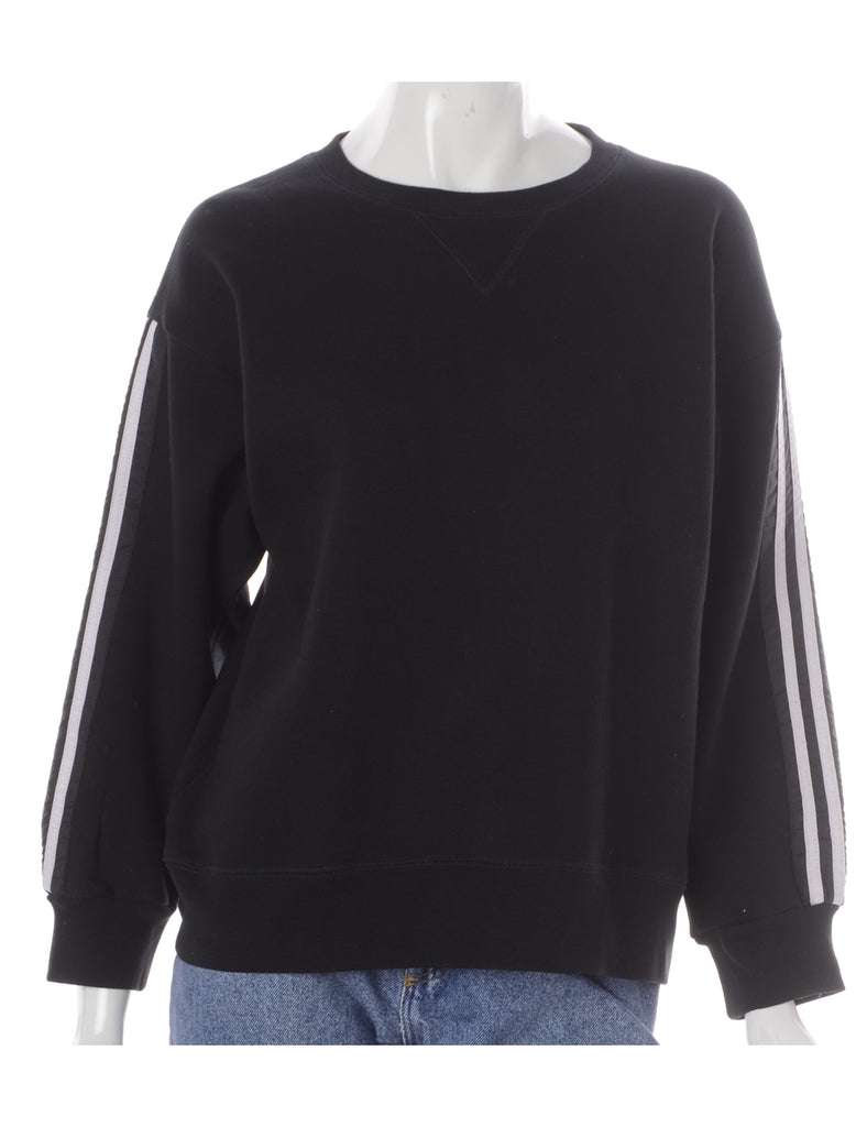 Beyond Retro Label Label Corey Branded Stripe Sleeve Sweatshirt
