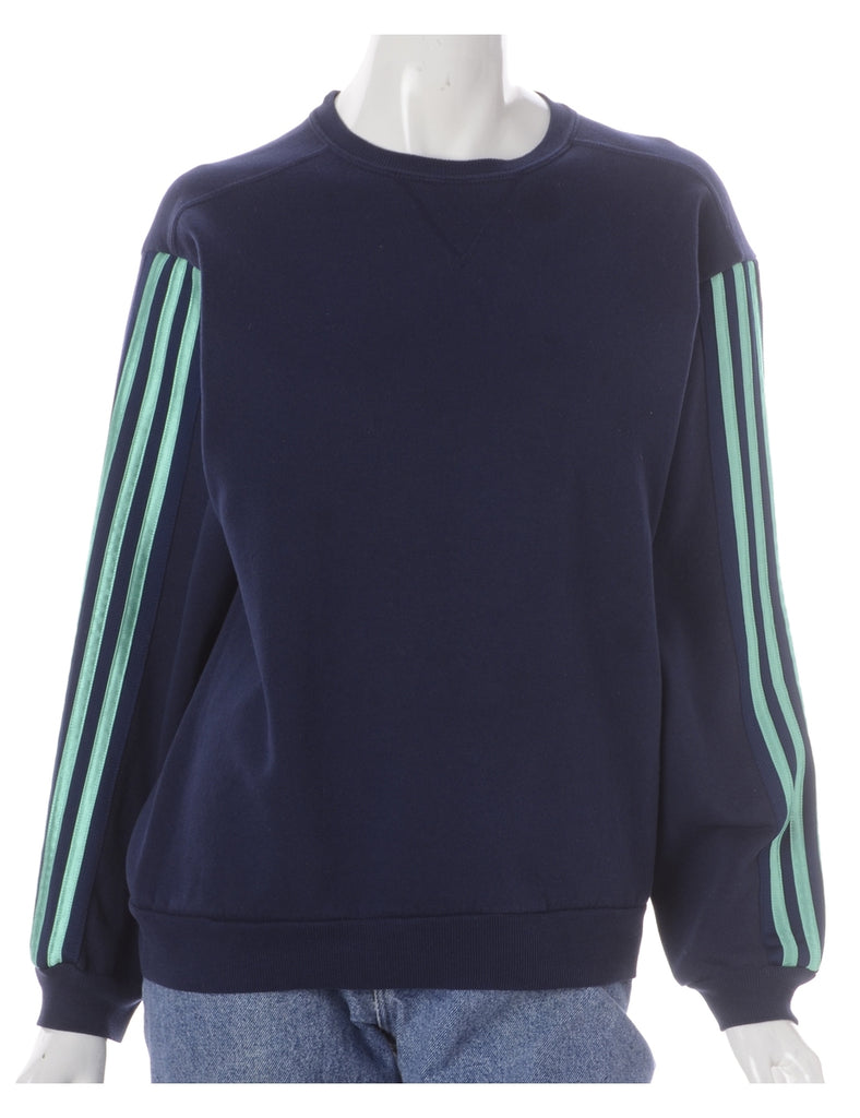 Beyond Retro Label Label Corey Branded Stripe Sleeve Sweatshirt