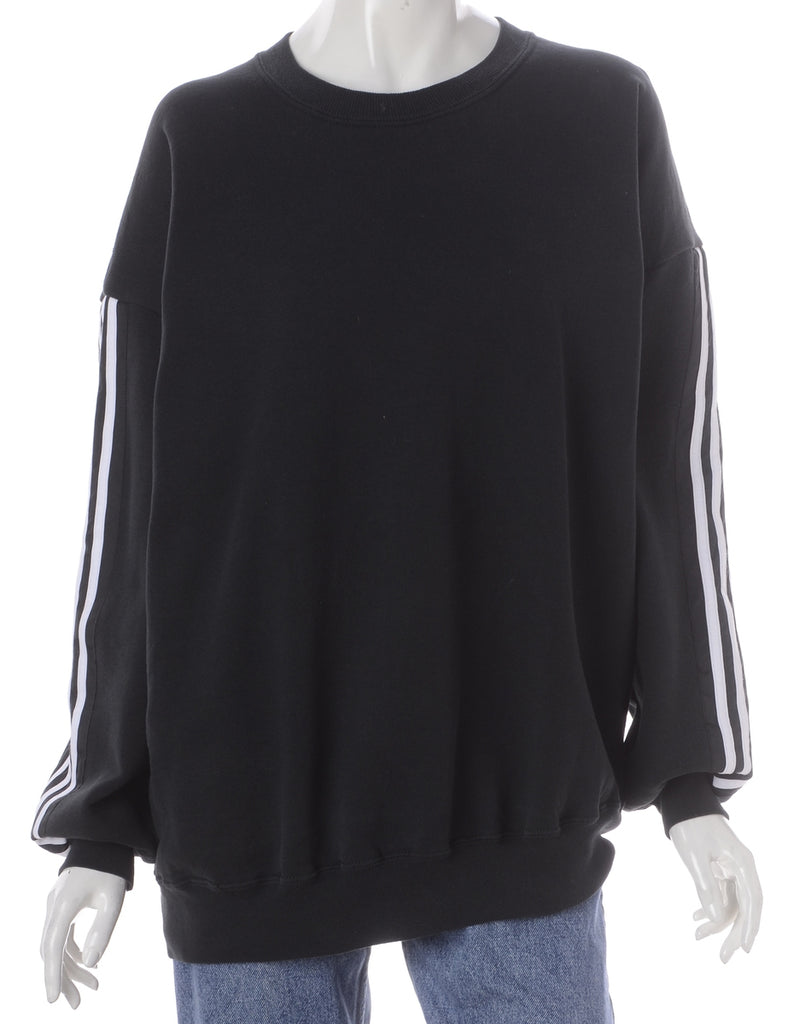 Beyond Retro Label Label Corey Branded Stripe Sleeve Sweatshirt