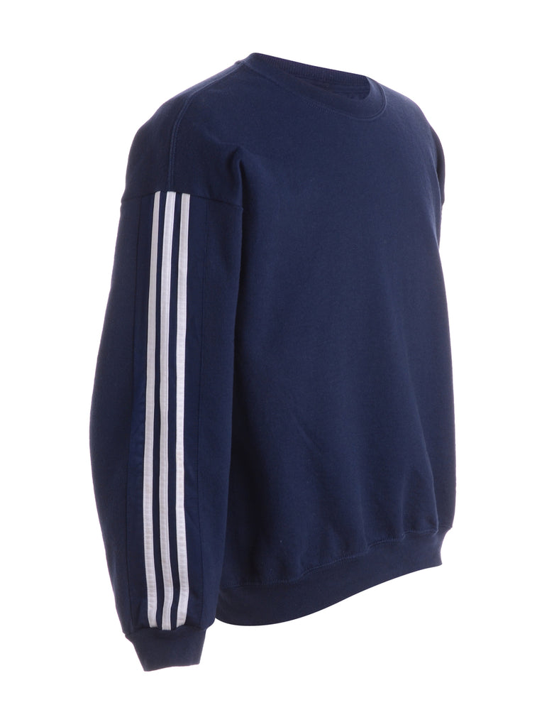 Beyond Retro Label Label Corey Branded Stripe Sleeve Sweatshirt