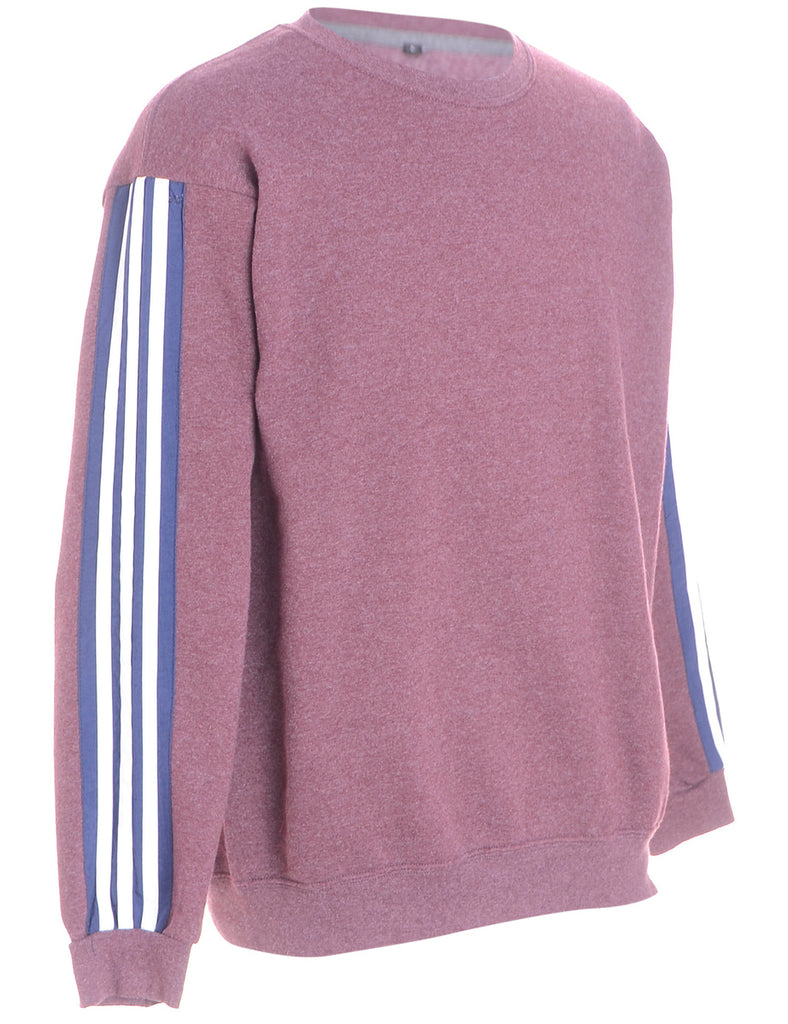 Beyond Retro Label Label Corey Branded Stripe Sleeve Sweatshirt
